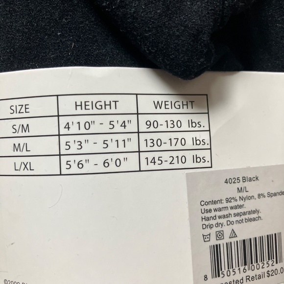 Black microfibre leggings - Picture 3 of 3